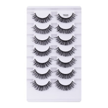 7 Pairs Curly False Eyelashes - Natural Thick & Realistic Style, Voluminous Look for Daily Makeup & Casual Outings