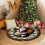 Santa-shaped Christmas plate holiday tableware red green 3