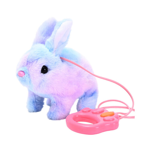 Plush Walking Bunny Toy for Kids, Remote-Controlled Leash, Interactive Sounds, Easter Egg Pull-Back Cars – Compatible with Easter Activities