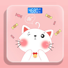 Smart Bathroom Scale with LCD Gradient Purple Display, Tempered Glass, Accurate Weight Measurement