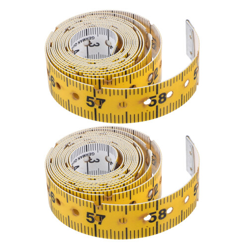 2Pcs Braille Plastic Tape Measure Soft Blind Measuring Tool