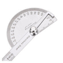 180 Stainless Steel Protractor Angle Finder Rotary Measuring Ruler – Woodworking Tool for Accurate Angle Measurement