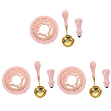 3Ensembles Poêle À Cire Rose En Cuivre Bois Décoratif