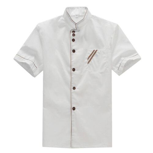 2Stk Kochjacke Kurzarm Weiß Für Catering 1