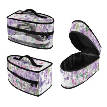 Butterflies Flowers Handheld Steamer Iron Storage Case Polyester Zipper Closure Garment Steamer Box Travel Steamer Holder Traveling, Bag Only