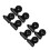 8Pcs Replacement Ladder Wheels Rubber Aluminum Black Pulley Set 6