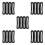 20Pcs Black Slotted L Brackets Adjustable Wall Brackets for Shelves 1