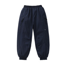 Winter Lined Cargo Pants for Boys and Girls - Windproof, Water-Resistant Outdoor Hiking Trousers with Elastic Waistband and Zippered Pockets