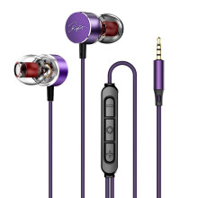 Wired Earbuds with Mic 10mm PU Driver Noise-Isolating 3.5mm