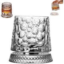 Rotating Whiskey Glass – Lead-Free Crystal, 280 ml
