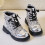 Children's Boots, Single Boots, British Sequin Strap, Side Zipper Short Boots 3