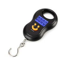 Electronic 50Kg 10g Hanging Scale, LCD Kitchen Digital Scale, BackLight Fishing Weights Pocket Scale Travel Luggage Scales,Amazing Accuracy