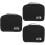 3Pièces Étui Voyage Protection Et Accessoires Noir Polyester 6
