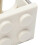 Cute Building Block Shape Tape Dispenser, Easy Cut, White, PP Material 7