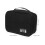 3Pièces Étui Voyage Protection Et Accessoires Noir Polyester 10