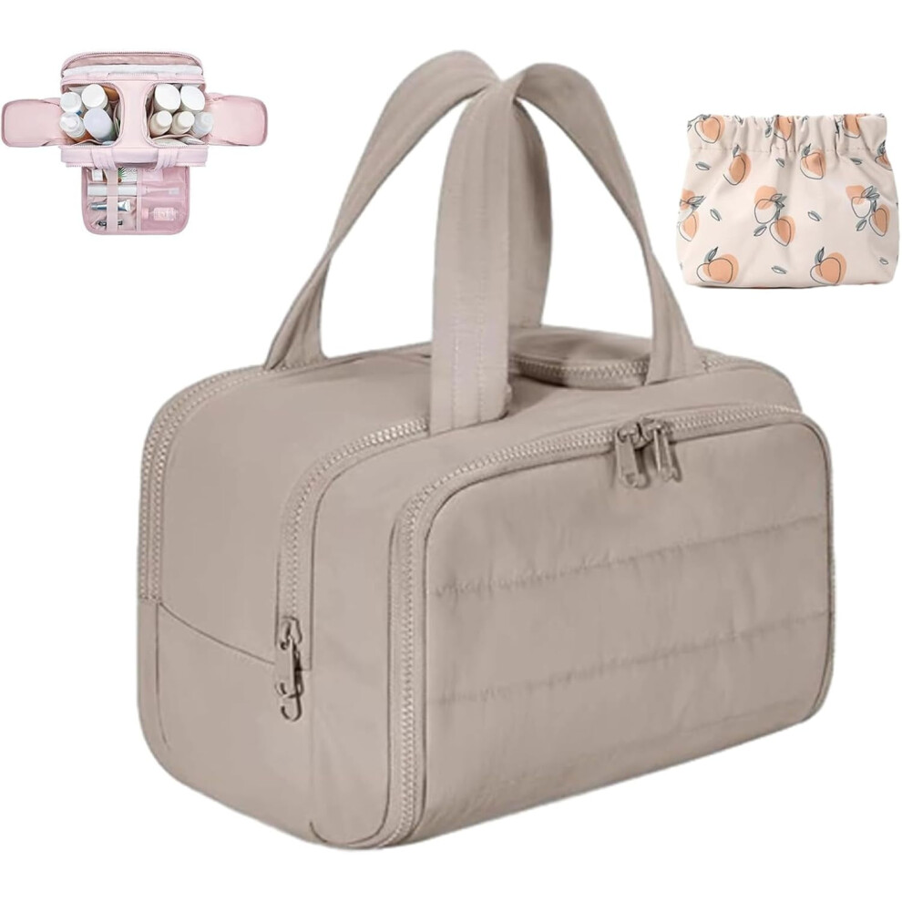 Elouva Toiletry Bag â Large, Wide-Open, 4-in-1 Waterproof Cosmetic Organizer for Women