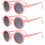 3Stk Klappbare Kinder Sonnenbrillen Rosa Ac Material Für Deko 9