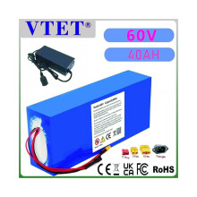 (60V 40Ah XT90 Plug)2025New 60V 40AH Bike 18650 Battery Pack for Scooter Motorcycle 1000W-3000W Rechargeable Battery m
