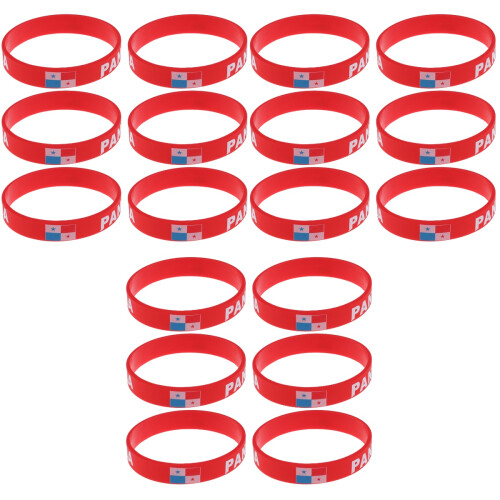 18Pcs Country Silicone Wristbands Soft Comfortable Decor 1