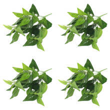 4-Pack 12.9" Realistic Faux Greenery Stems for Vases, Planters, Home, Office, Indoor/Outdoor & Wedding Decor
