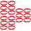 18Pcs Country Silicone Wristbands Soft Comfortable Decor 6