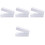 4Pcs White Nail Drill Bit Holder ABS Storage Case Manicure Supply Box 4