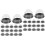 100Pièces Boîtes Dessert Noir PP Pet Couvercle Pour Gâteaux Mini 5
