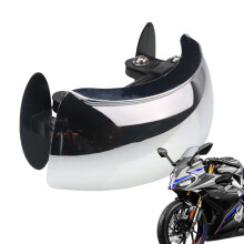 180 Wide-Angle Adjustable Windscreen Mirror for Motorcycles & Scooters | Compatible with Street Bikes