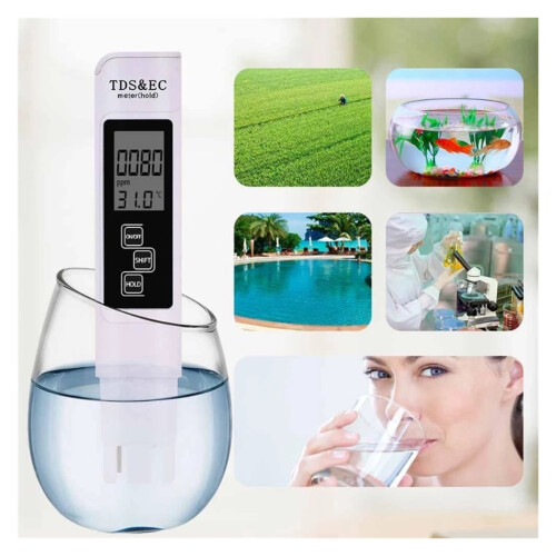 Ψηφιακός μετρητής ποιότητας νερού TDS EC Meter Range0-9990Πολυλειτουργικός μετρητής 1
