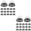 100Pièces Boîtes Dessert Noir PP Pet Couvercle Pour Gâteaux Mini 7