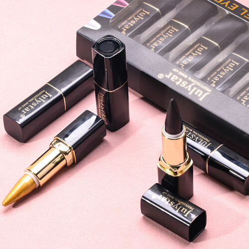 Σετ Gel Eyeliner, ματ μαύρο & κρεμώδης υφή, αδιάβροχο & ανθεκτικό στο λάστιχο για 2