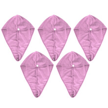 Adjustable Hair Drying Turban, Microfiber Hair Turban for Women & Girls, Quick Dry Hair Wrap, 5PCS Set, 9.1x25.6in, Beautiful Colors, Absorbent
