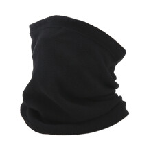 Cache-cou polaire d'hiver coupe-vent, écharpe chaude pour le ski et le vélo, masque noir