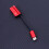 2Pcs Compact Red Type C to 3.5mm Audio Adapter with Charging for Phone 11