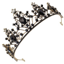 unbranded Birthday Tiara Black Crown Hair Accessory Elegant Jewelry