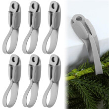 Stretchable Christmas Garland Hanger Hooks – Reusable Mantle, Door, Staircase & Kitchen Decor Organizer (6PCS/12PCS)