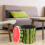 Fruit Pouf Vert Coffre Stockage Robuste 7