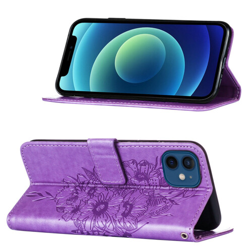 Θήκη πορτοφολιού Butterfly για iPhone12 – Μαγνητικό λουράκι χειρός, υποδοχές καρτών, 2