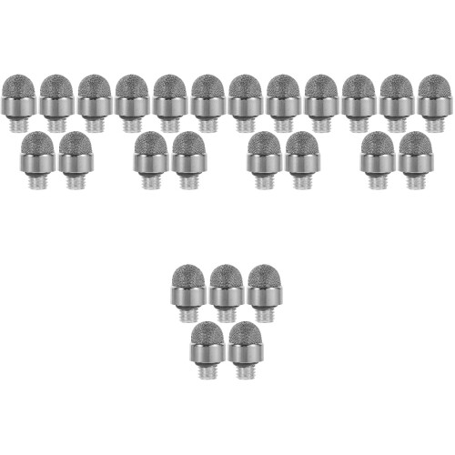 25Pcs Touch Screen Stylus Tips Replacement Silver Mesh Fiber Pen Nibs 2