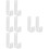 4Sets White Iron Ladder Hook Accessories for Bunk Fixing 8