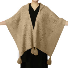 Xale feminino com capuz, estilo retrô, para viagens, ideal para o outono e inverno.