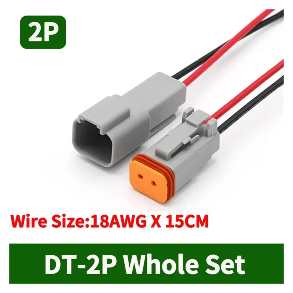 Dt Connector With 15Cm Wiring Harness Dt06-2S/Dt04-2P 962125663242