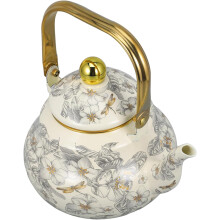 Vintage Enamel Kettle Retro Tea Pot for Loose Tea for Stovetop Boiling Stylish Household Water Boiling Pot Easy-clean Design for Kitchen Use