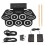 Beginner Drum Kit Electronic Drum Set with Roll-Up Drum Pad Built-In Stereo Speakers, Headphone Jack Adjustable Volume Recording Function Portable 1