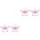 4Pièces Accessoires Bébé Tétine Silicone Rose Simple Résistante 3
