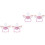 4Pièces Accessoires Bébé Tétine Silicone Rose Simple Résistante 4