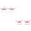 4Pièces Accessoires Bébé Tétine Silicone Rose Simple Résistante 6