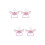 4Pièces Accessoires Bébé Tétine Silicone Rose Simple Résistante 7