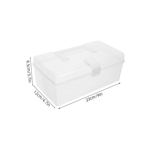 2Pièces Boîte À Médicaments Blanche En Portable Avec 1