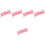 5Pièces Training Gymnastique Coton Rose Flexible 5